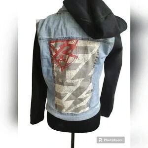 Young and reckless jean jacket hoodie